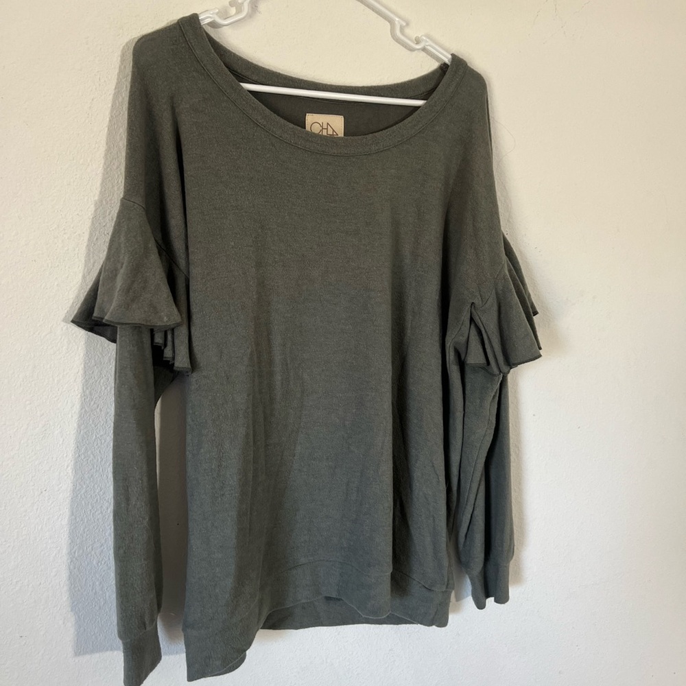 Chaser Ruffle Sweatshirt - Picture 3 of 8